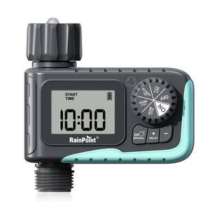 Programmable Digital Sprinkler Water Timer with Rain Delay Manual Automatic Modes for Garden Hose Irrigation 1 Outlet | The Home Depot