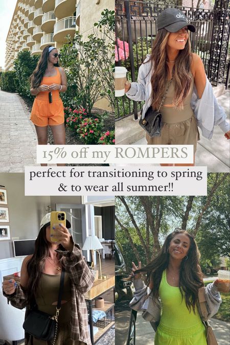 15% off my romper!! Such a good grab for this spring and summer 

Summer outfit 
Spring outfit 
Spring style 


#LTKfindsunder50 #LTKstyletip #LTKsalealert