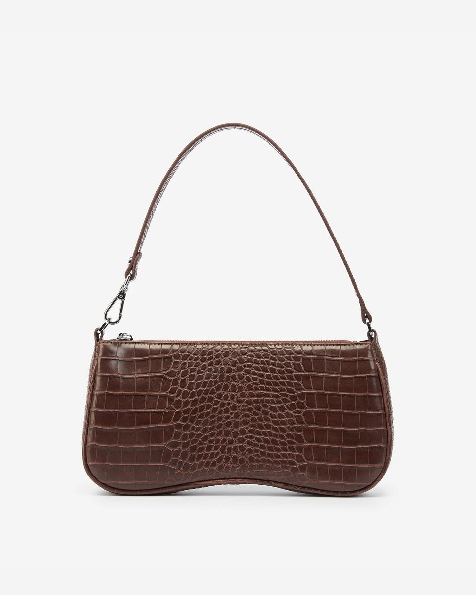 JW PEI Women's Eva Shoulder Handbag - Brown Croc | JW PEI US