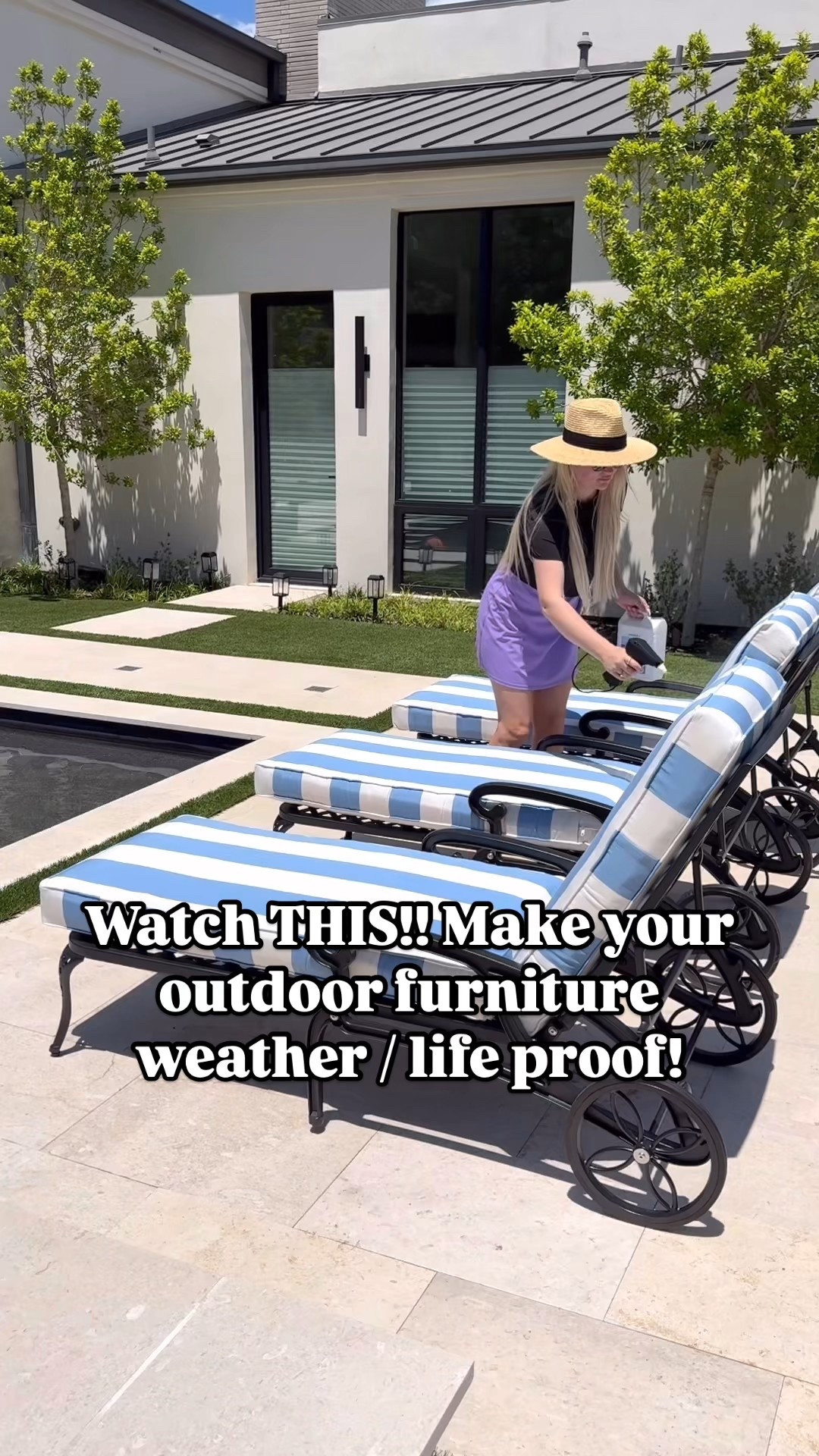 Thinking what I used on my patio furniture to make water resistant and stain resistant! Makes it so easy when it comes time to clean because everything comes right off! The outdoor scotch guard also works really great and a little less expensive but the container is a lot smaller!

#LTKHome #LTKSwim #LTKSeasonal