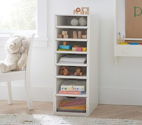 Wood & Acrylic Playroom Storage Tower (33") | Pottery Barn Kids