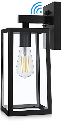 Dusk to Dawn Sensor Outdoor Wall Sconce, Exterior Wall Lantern Fixture with E26 Base Socket, Wall... | Amazon (US)