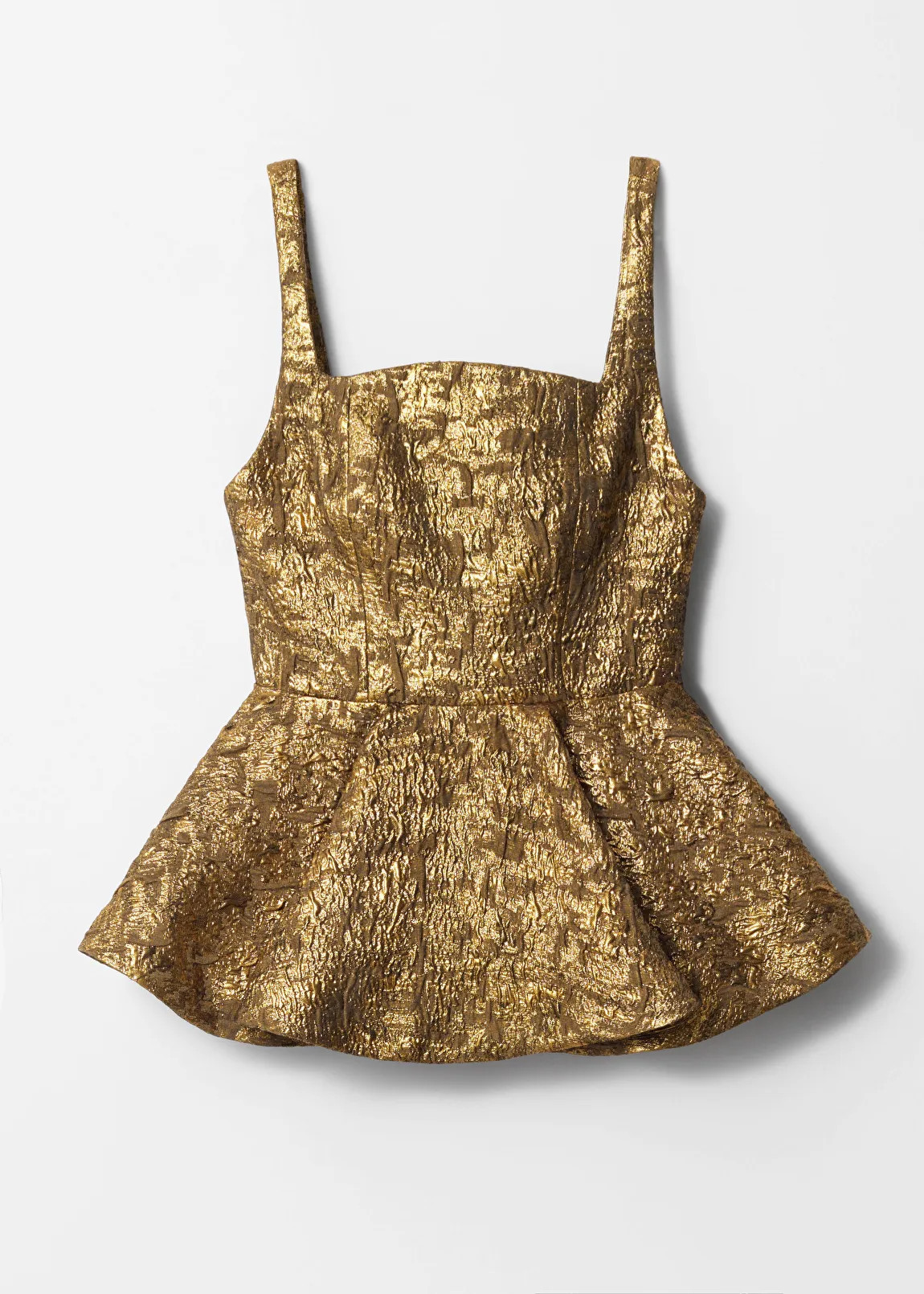 Metallic Jacquard Peplum Top | & Other Stories - US