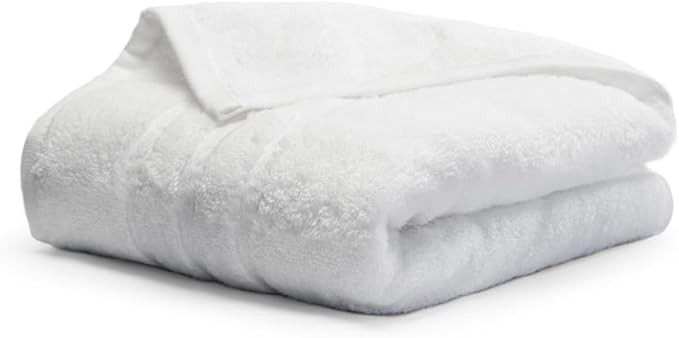 Cariloha Hand Towel | White | 16"x24" | Turkish Cotton & Viscose Material Blend | Extra Smooth, O... | Amazon (US)