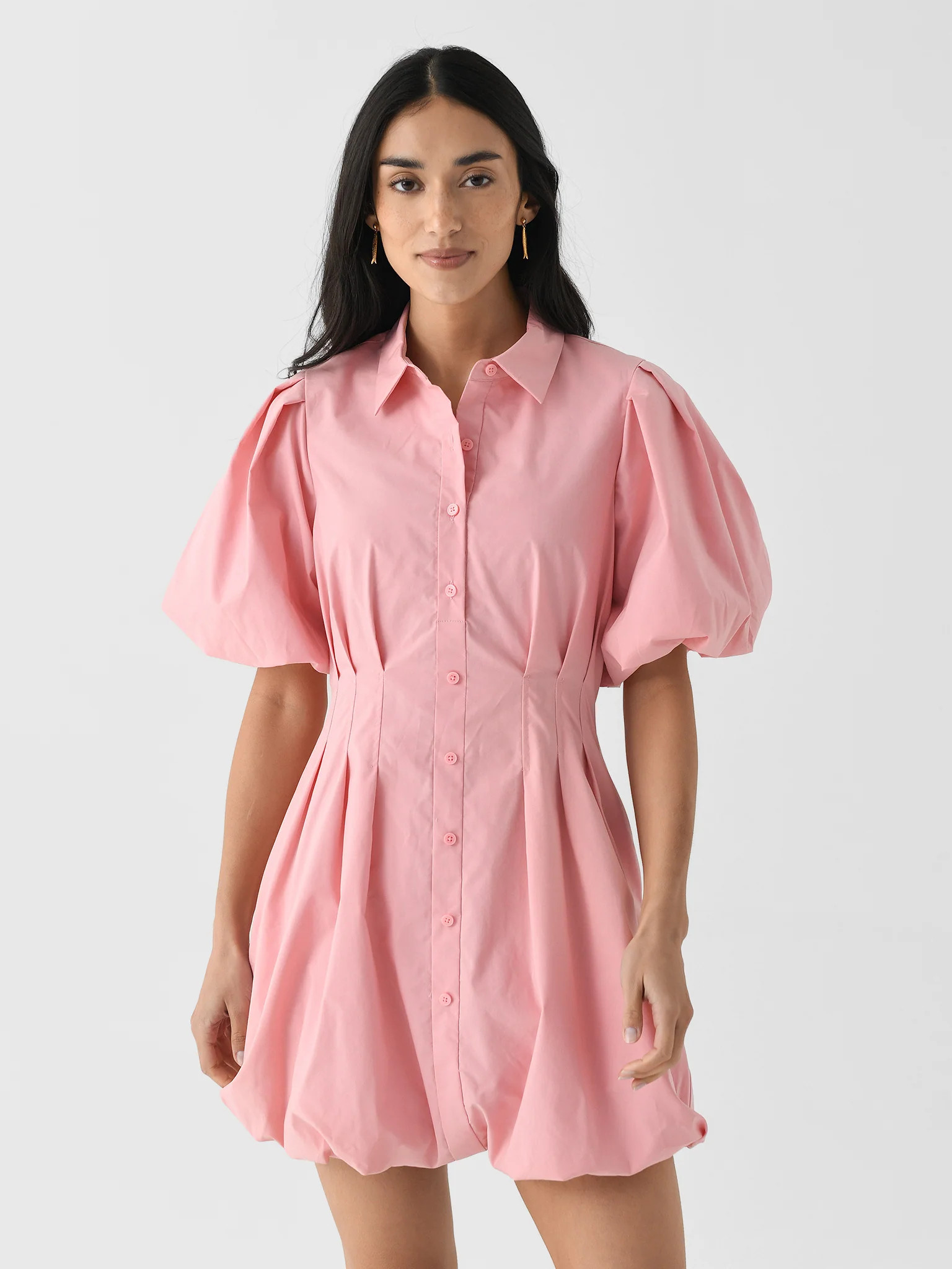 SIMKHAI
                      
                     Women's Cleo Cotton Mini Dress | Saint Bernard