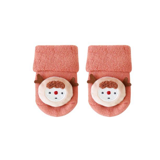Dewadbow Kids Unisex Baby Girl Christmas Winter Wear Fuzzy Home Knitting Socks | Walmart (US)