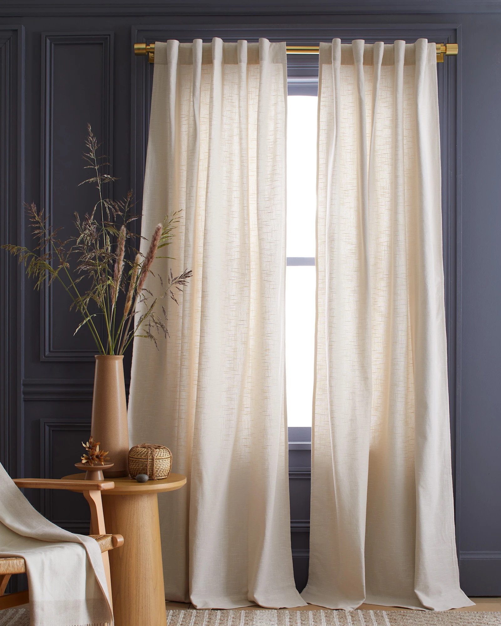 Cotton Slub Curtain | Quince