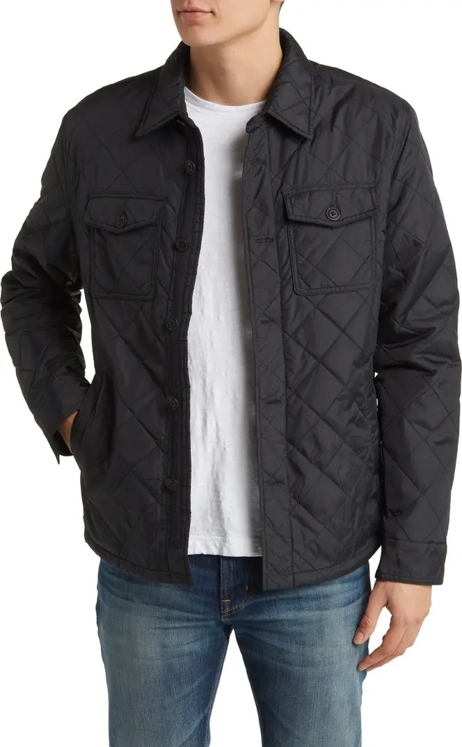 Regular Fit Quilted Nylon Jacket | Nordstrom