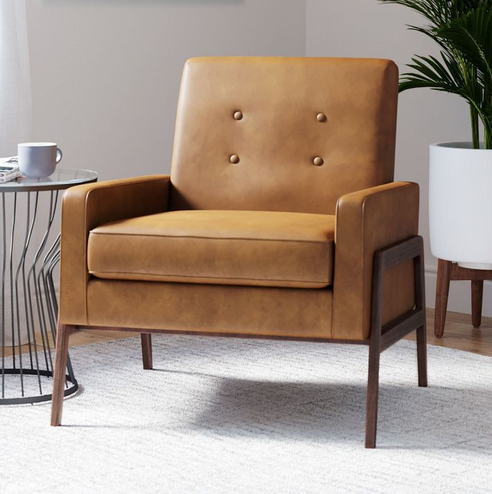 Henley Leather Chair - Clearance | West Elm (US)