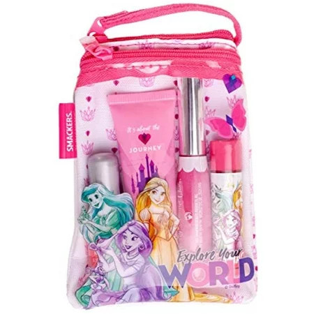 Lip Smacker Princess Glam Bag Makeup Set Lip Balm Lip Gloss Nail Polish Lotion | Walmart (US)