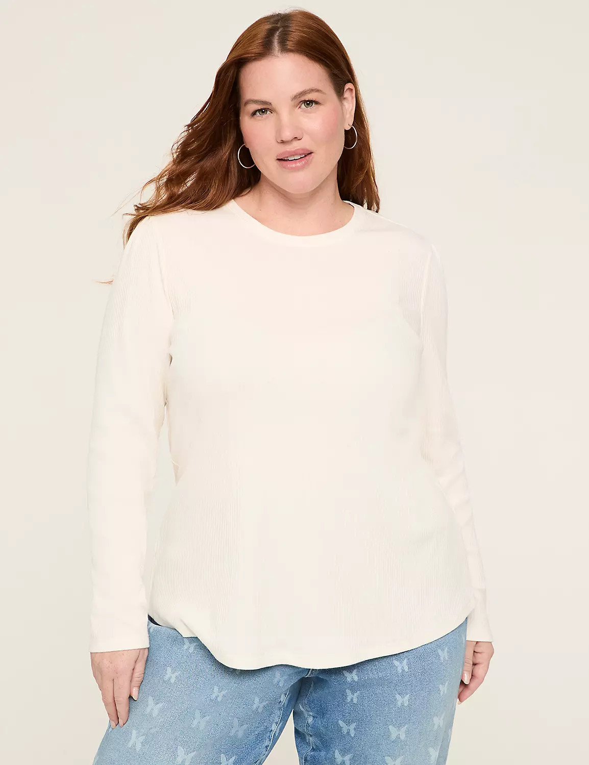 Long Puff-Sleeve Tee | Lane Bryant (US)