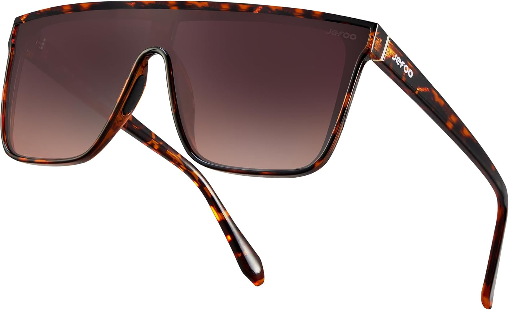 Jefoo Polarized Square Sunglasses for Women Men Oversized Fashion Siamese Lens Style Flat Top Shi... | Amazon (US)