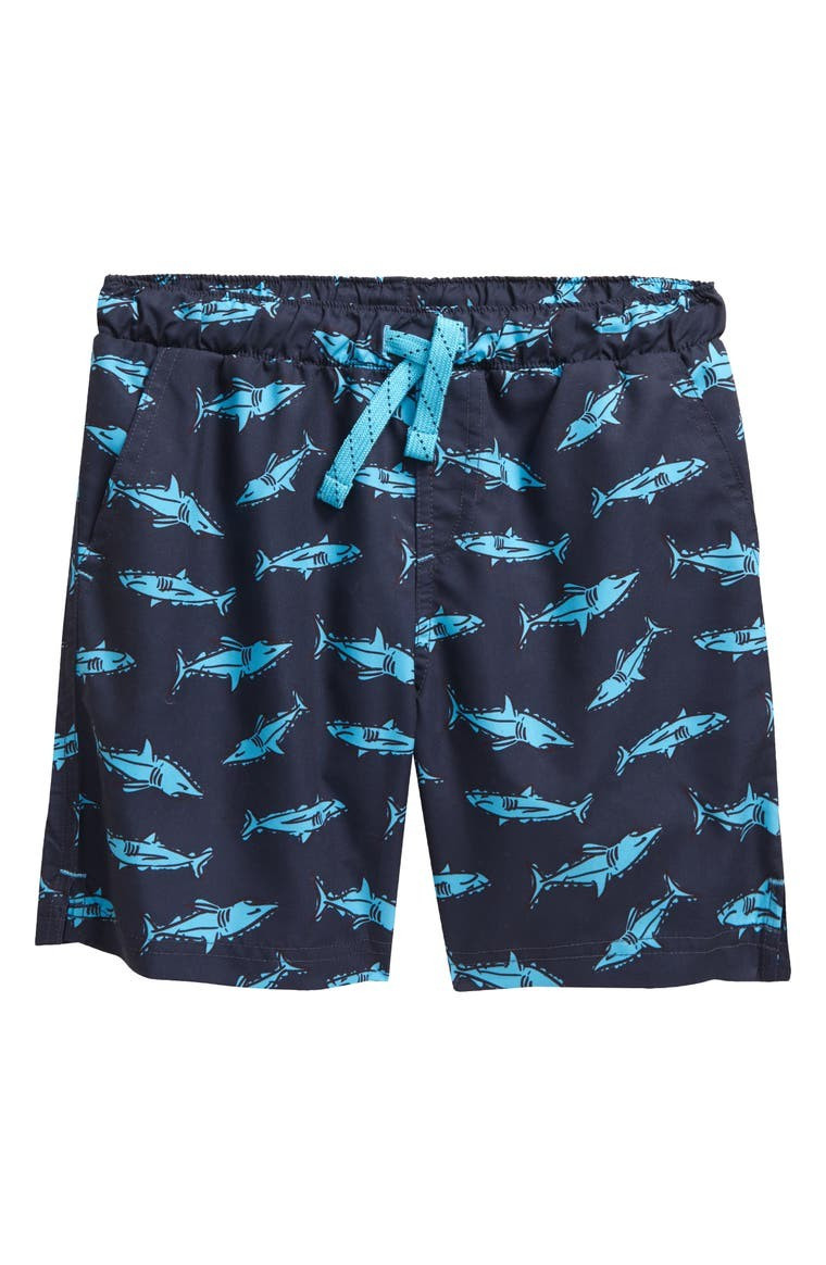 Printed Tie Waist Swim Trunks | Nordstrom