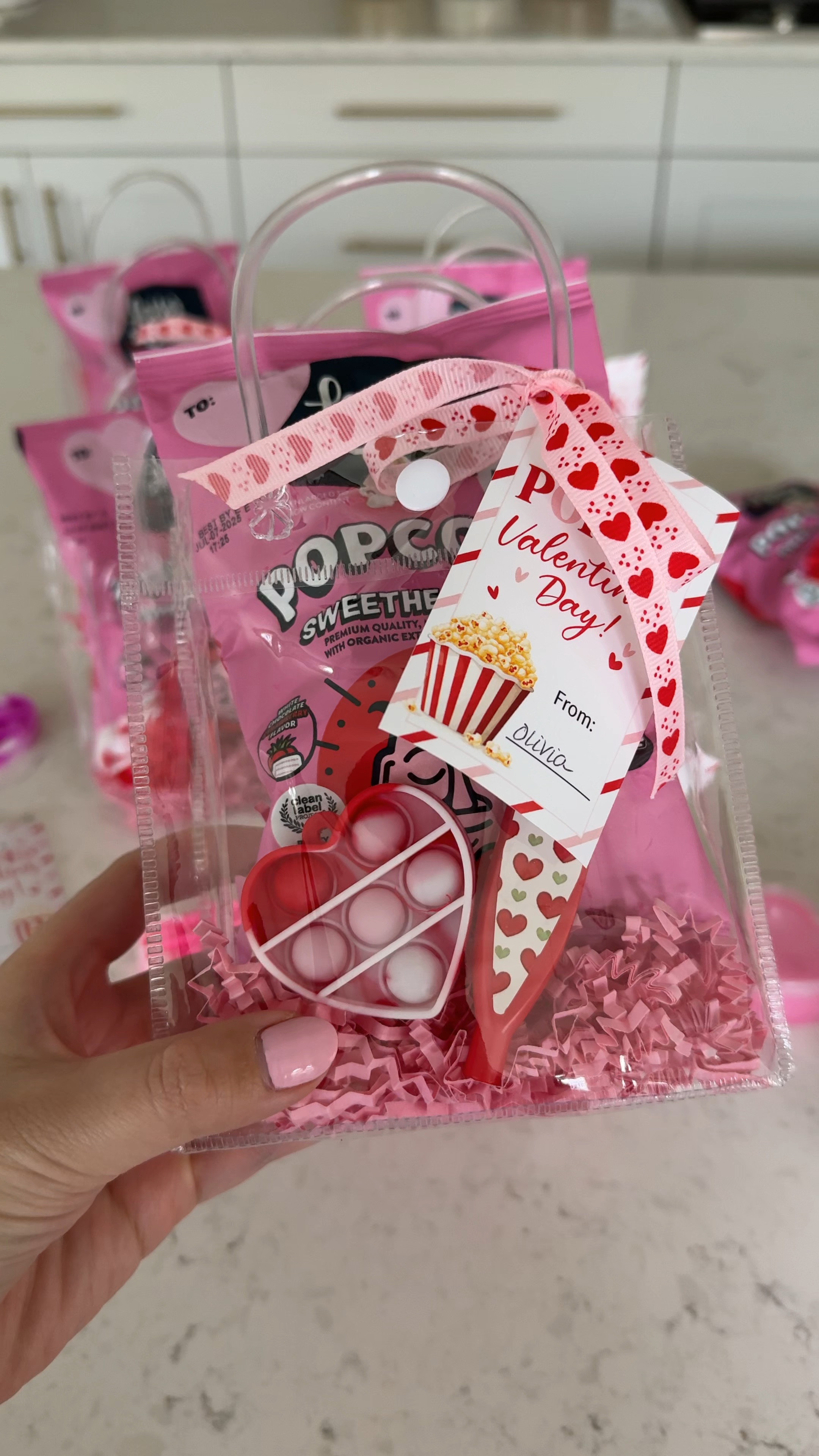 VALENTINE’S DAY CLASSMATE TREAT BAGS! 

Clear bags, ribbons, valentine’s day gift tags, popcorn, party favors, plastic kazoos, pop its, , fidget toys, shredded paper for gift baskets

#LTKKids #LTKHome #LTKMostLoved