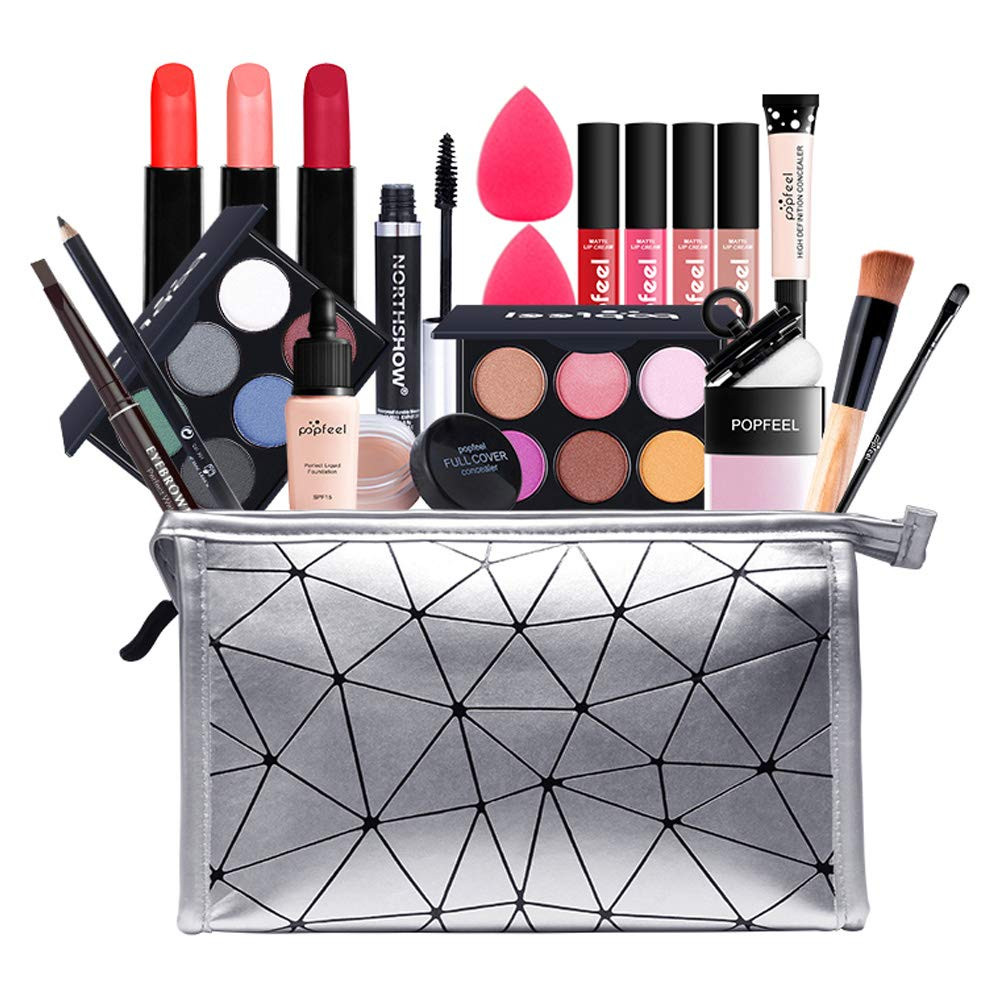 All in One Makeup Gift Kit, Multipurpose Makeup Kit for Women Full Kit, Beauty Kit Include Eye Shadow Lipstick Set Face Makeup Eyeliner Cosmetic Brush Mascara (20 Pcs) | Amazon (US)