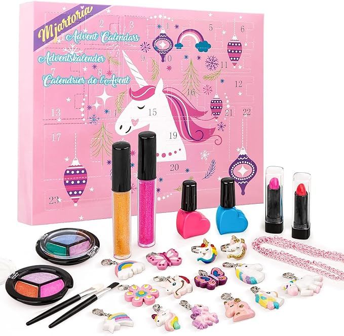 MJartoria Makeup Jewelry Advent Calendar 2021 Girls, Unicorn Beauty Advent Calendar Christmas Cou... | Amazon (US)