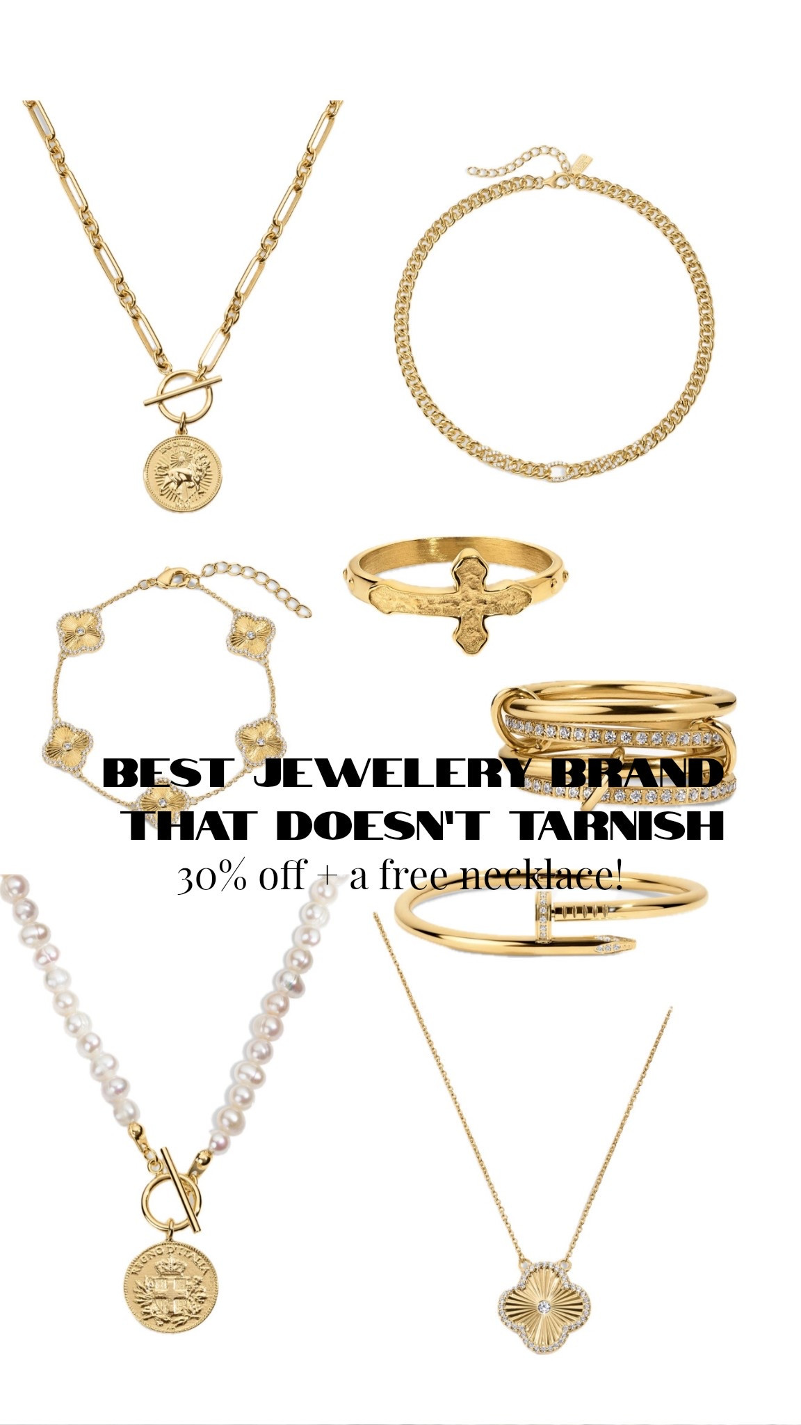 The best jewelry brand that doesn’t tarnish + has lifetime warranty! Perfect gift for mom, gift for sister, gift for friend, tween! 30% off right now + a free necklace to gift! 

#LTKGiftGuide #LTKHoliday #LTKSaleAlert