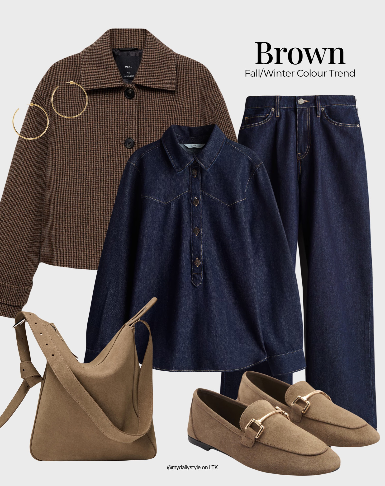 Styling brown, beige, & denim pieces for fall/winter season 🖤

Check out more styling ideas in my profile. 

Tags: chocolate brown, deep brown, brown shade, brown tones, fall style, pre-fall, autumn style, fall outfit, autumn outfit, fall fashion, autumn fashion, easy styling, simple everyday look, chic & basic outfit, Parisian look, casual outfit, capsule wardrobe, office look, brunch style, high street.

#LTKshoes #LTKstyletip #LTKautumn