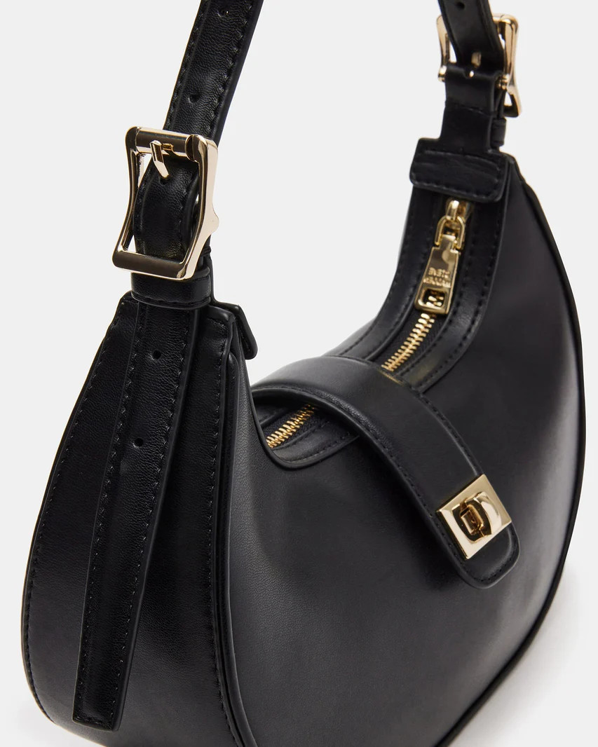 MONAA Bag Black | Women's Hobo Shoulder Bag | Steve Madden (US)