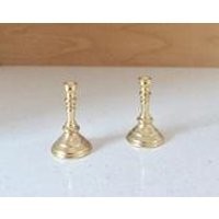 Vintage Miniature Brass Candlesticks | Etsy (US)