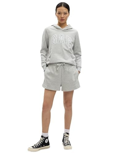 GAP Womens Logo Shorts Light Heather Grey XXL | Amazon (US)