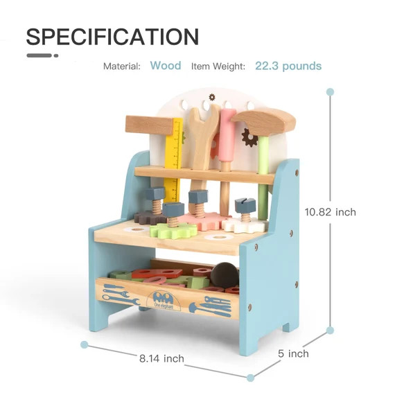 Kids Workbench Wooden Blocks Childrens Toy Kids Learning Toys | Etsy | Etsy (US)