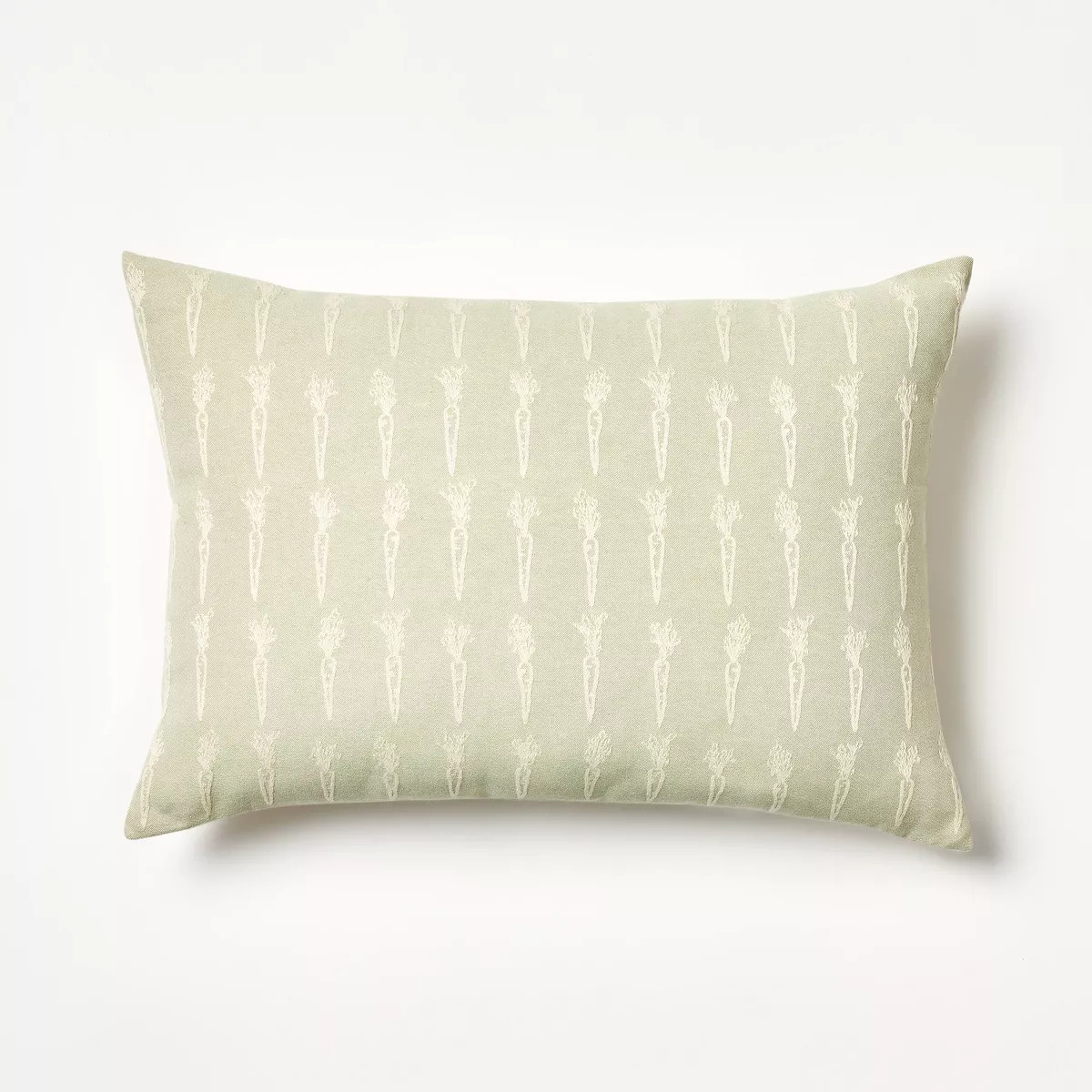 Oversize Woven Carrot Lumbar Throw Pillow Sage/Cream - Threshold™ designed with Studio McGee: E... | Target