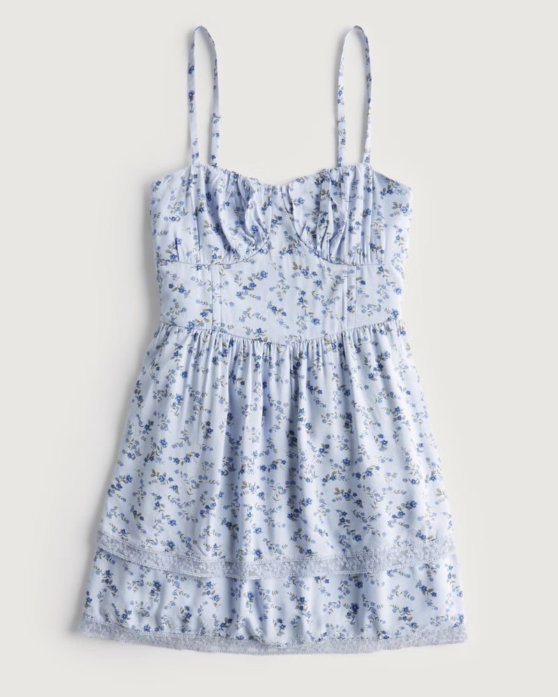 Women's Double-Tier Corset Dress | Women's New Arrivals | HollisterCo.com | Hollister (US)