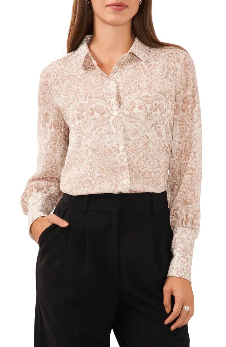 Floral Print Woven Top | Nordstrom