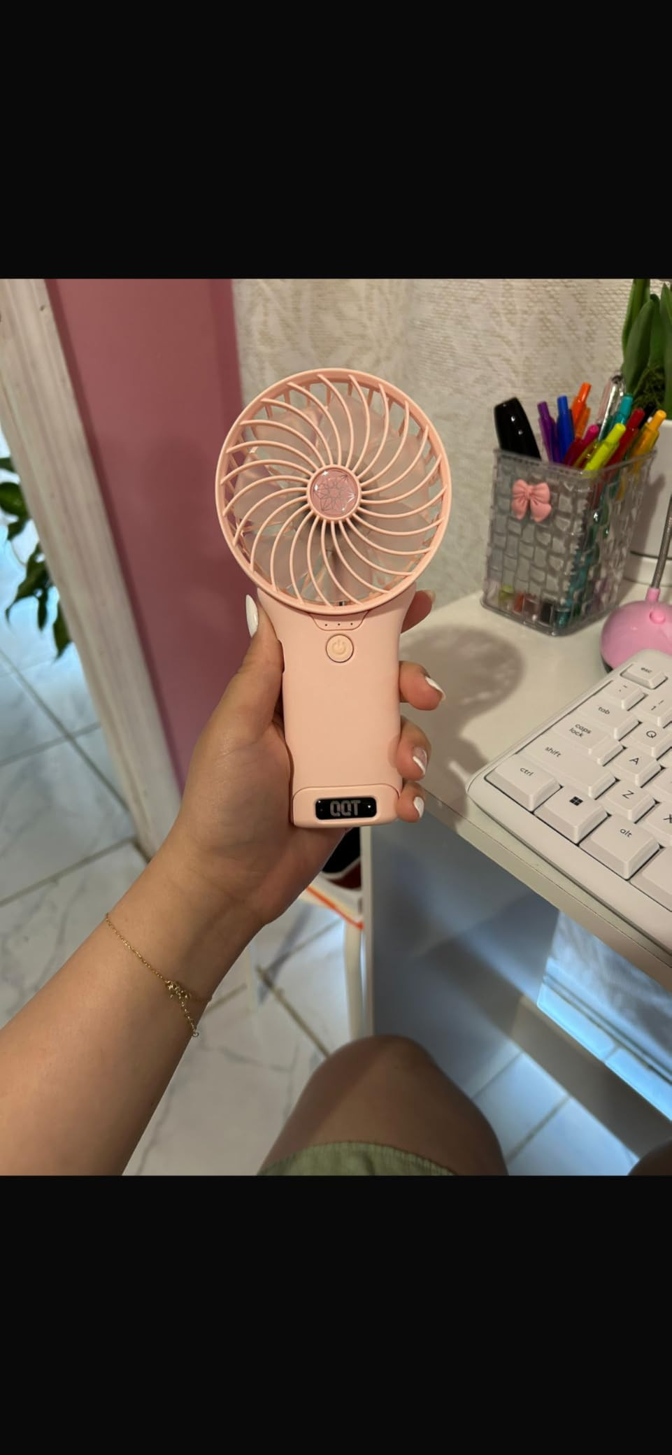 QQT Mini Handheld Fan,4 Speed Adjustable Portable Battery Operated Fans,USB Rechargeable Desk Fan... | Amazon (US)