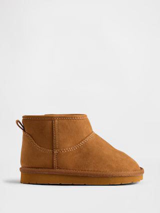 Toddler Vegan Suede Sherpa-Lined Boots | Gap (US)