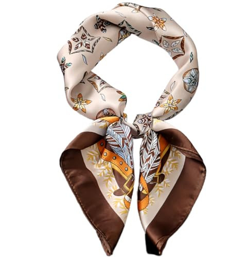Satin Head Scarf Silk Like Hair Scarf Stain Bandana For Women Hair Scarves Accessories Lightweight Fashion Wrap Neck Silk (Cross Blade) | Amazon (US)