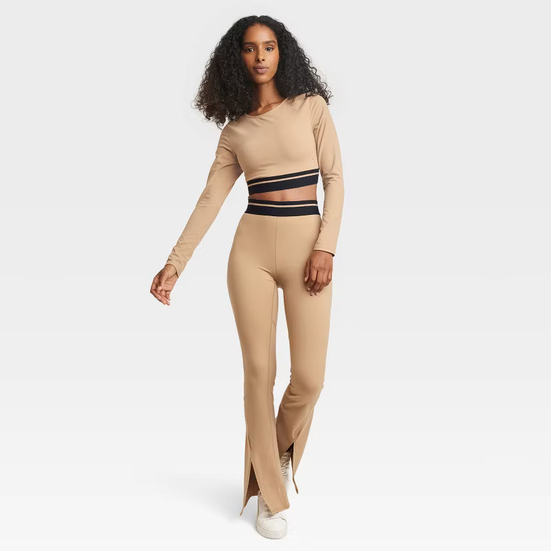 Women's Cropped Long Sleeve Top - JoyLab™ | Target