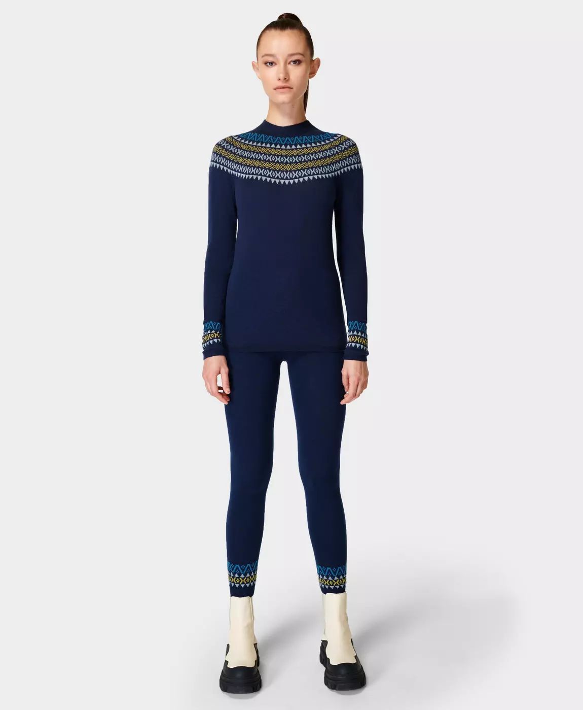 Merino Fairisle Base Layer Legging | Sweaty Betty UK