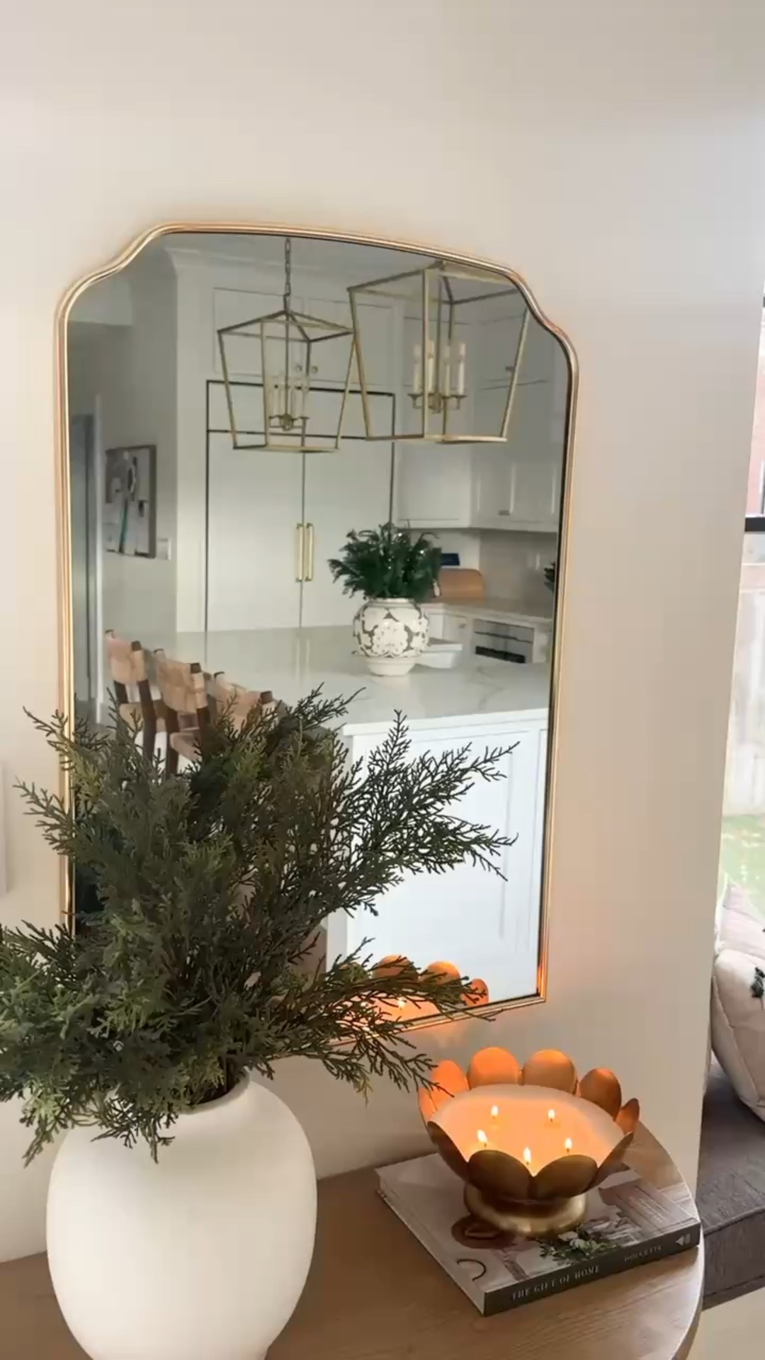 Shop our breakfast nook and demilune carved wood accent table - decorate for Christmas! 

#LTKHoliday #LTKHome #LTKSeasonal