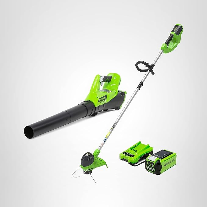 Greenworks 40V Cordless Yard Tool Combo Kit with 2.0Ah Battery & Charger – 12" Auto Feed String... | Amazon (US)