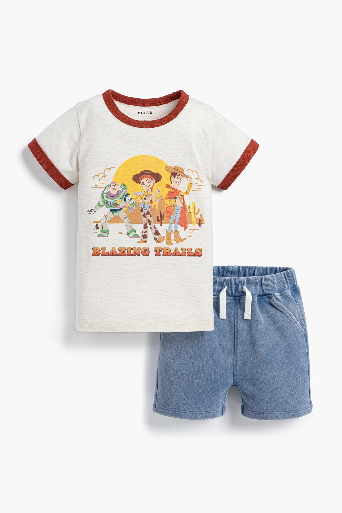 Short Sleeve Tee + Sporty Sweatshort Outfit- Organic Baby, Toddler, & Kids Clothes - Monica + And... | Monica + Andy