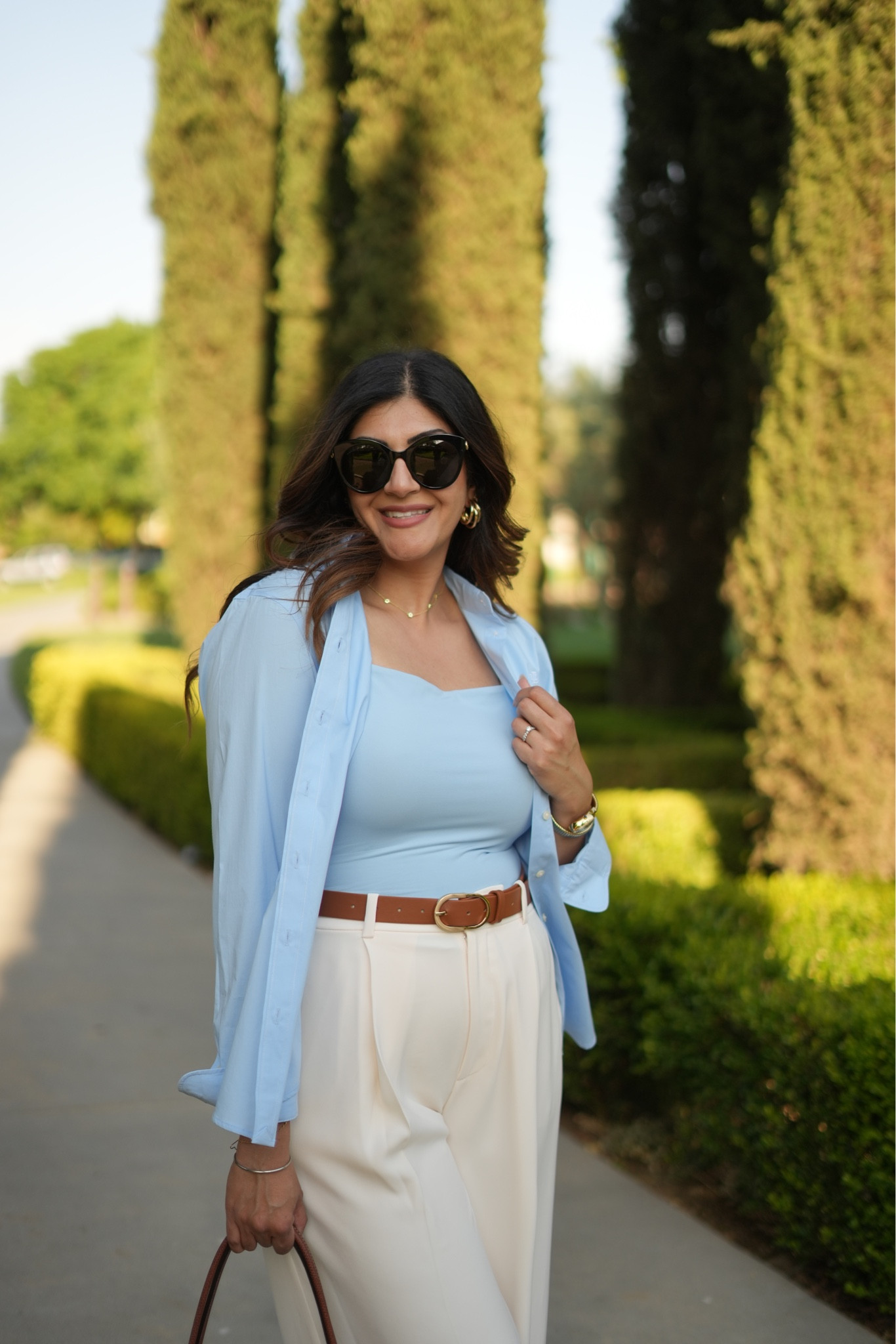 This white crepe pants are so chic for  summer workwear! Paired with this pretty blue top and open dress shirt for a work outfit you can wear in hot weather!! 

Old money aesthetic / white pants / hot weather workwear outfits / what to wear to work when it’s hot / Amazon outfits / Macys outfits / business casual outfits / chic and affordable workwear / size 10 workwear / size 8 workwear / neutral outfits 

#workwear #businesscasual #9to5chic #officeoutfit #corporateoutfit #LTKWatchNow 

#LTKItBag #LTKFindsUnder100 #LTKWorkwear