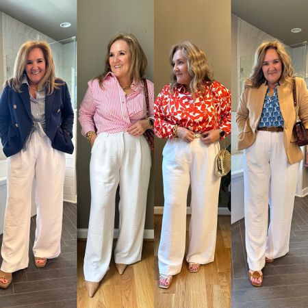 Abercrombie trousers 15% off. I’m wearing my smaller size a 31 reg length  

Perfect for the office, evening date night and church. 

Codes
Gibson look 10% off NANETTE10
NYDJ MAY25

#LTKFindsUnder100 #LTKOver40 #LTKWorkwear