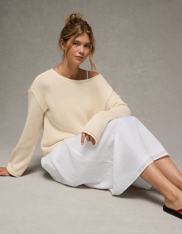 AE Boatneck Sweater | American Eagle Outfitters (US & CA)