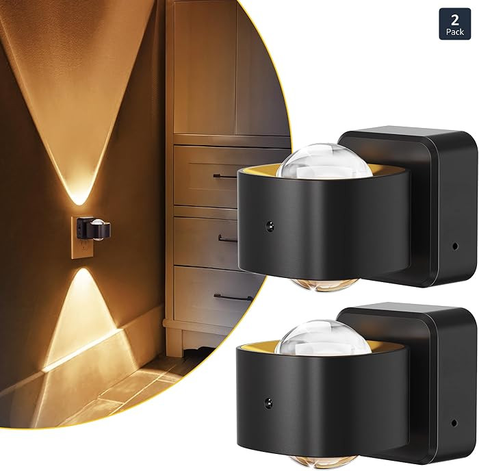 L LOHAS LED Night Light Projector, Night Lights Plug into Wall, Dusk to Dawn Sensor, 180°Rotatin... | Amazon (US)