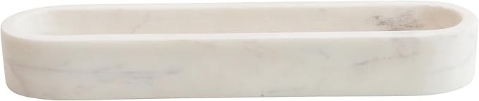 Creative Co-Op White Marble Cracker Dish Large | Amazon (US)