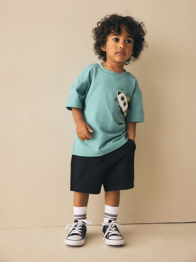 Black Jersey Shorts (3mths-7yrs) | Next US