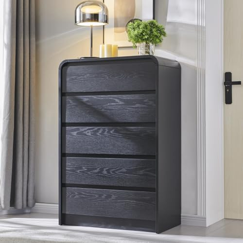Modern 5 Drawers Dresser for Bedroom, 45" Tall Dressers & Chests of Drawers w/Curved Profile Desi... | Amazon (US)
