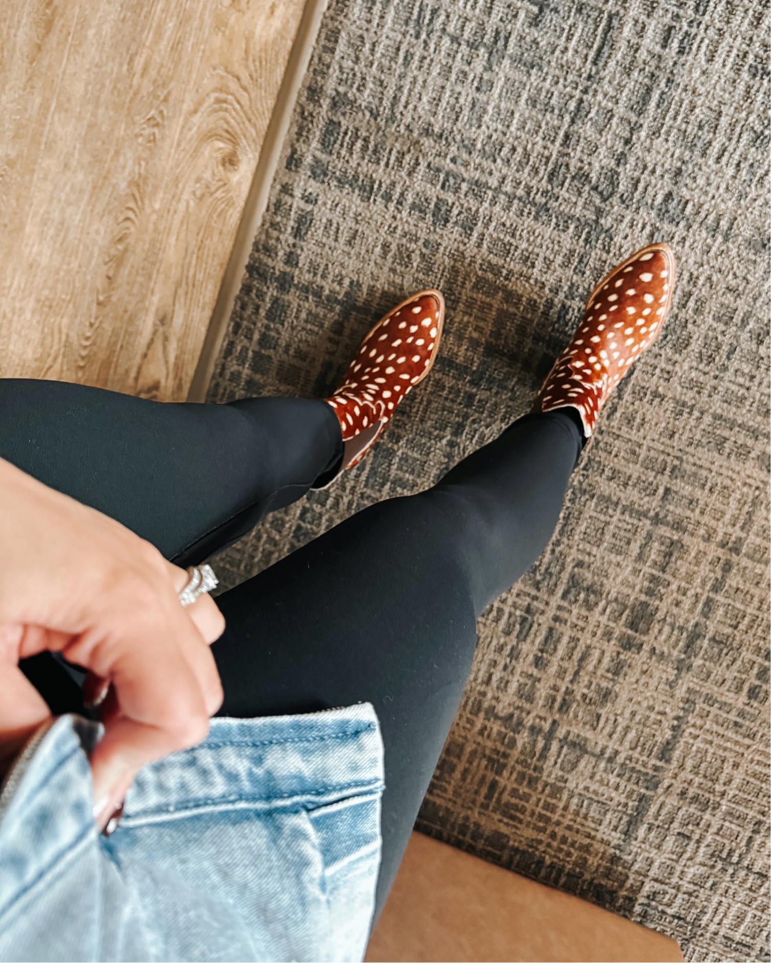 Deer print booties, SAY LESS 😍 obsessed with these beauties!! Fall Fashion, Fall Outfit, Fall Booties, Western Boots, Western Style 

#LTKStyleTip #LTKShoeCrush #LTKSeasonal
