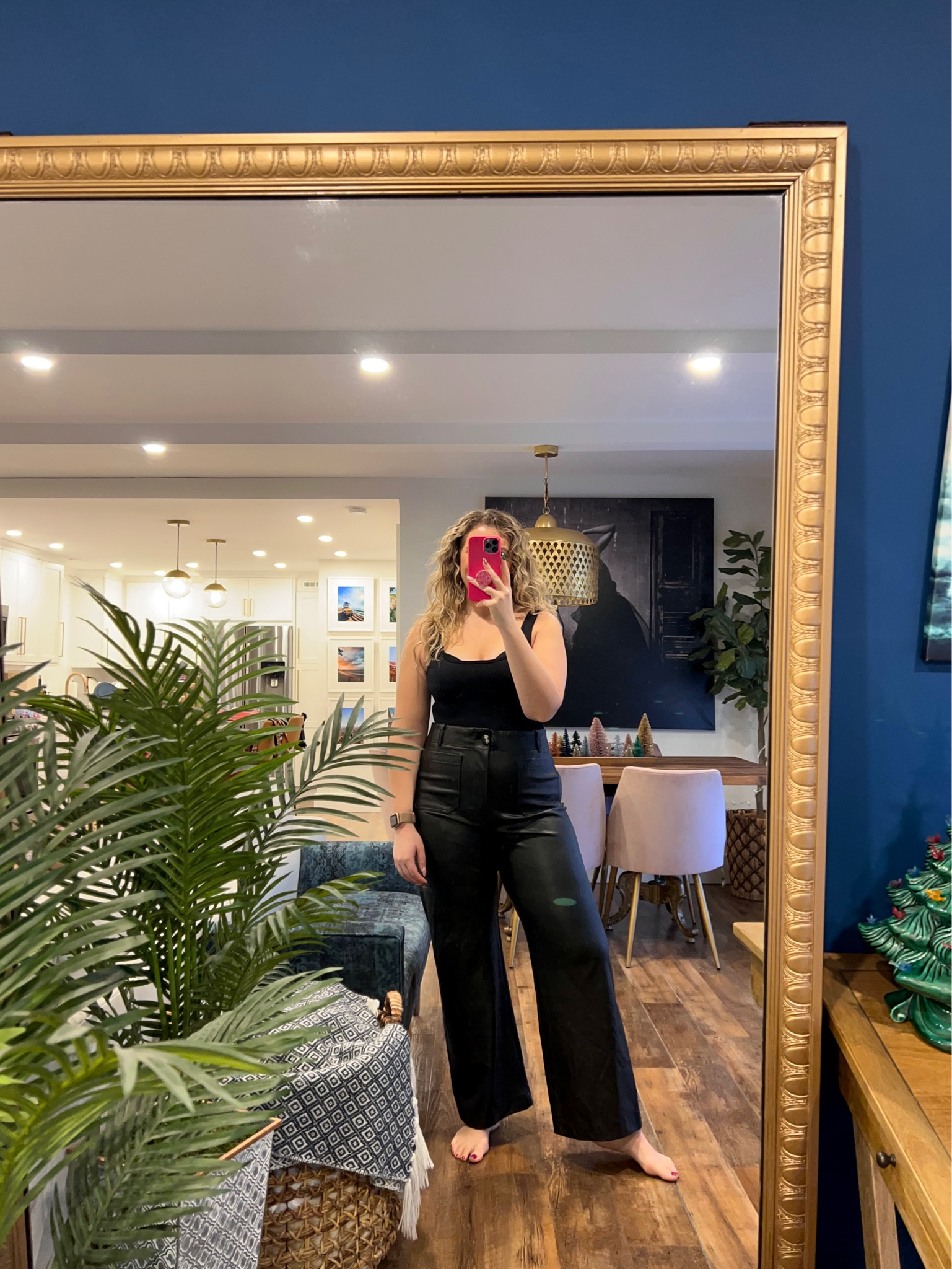 Anthropologie Colette Pants full length faux leather / true to size I’m wearing a large / amazon slimming bodysuits 3 pack / true to size I’m wearing a large 

#LTKfindsunder50 #LTKSeasonal #LTKmidsize