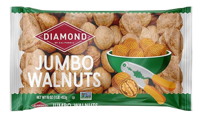 DIAMOND Jumbo California Walnuts, 16 OZ | Amazon (US)