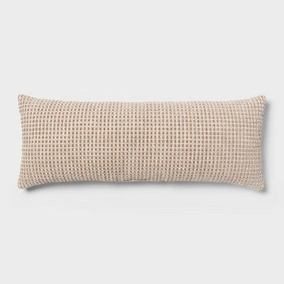 Woven Oblong Decorative Throw Pillow Khaki - Threshold™ | Target