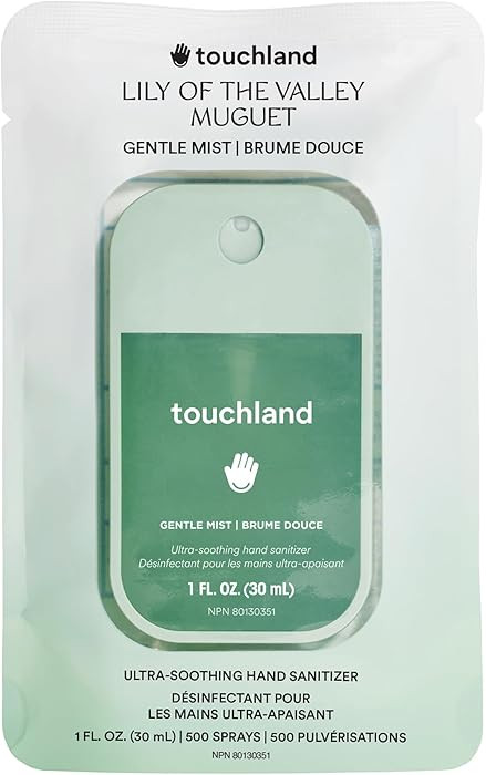 Touchland Gentle Mist Ultra-Soothing Hand Sanitizer Spray, Lily Of The Valley scented, 30ml., Tra... | Amazon (CA)