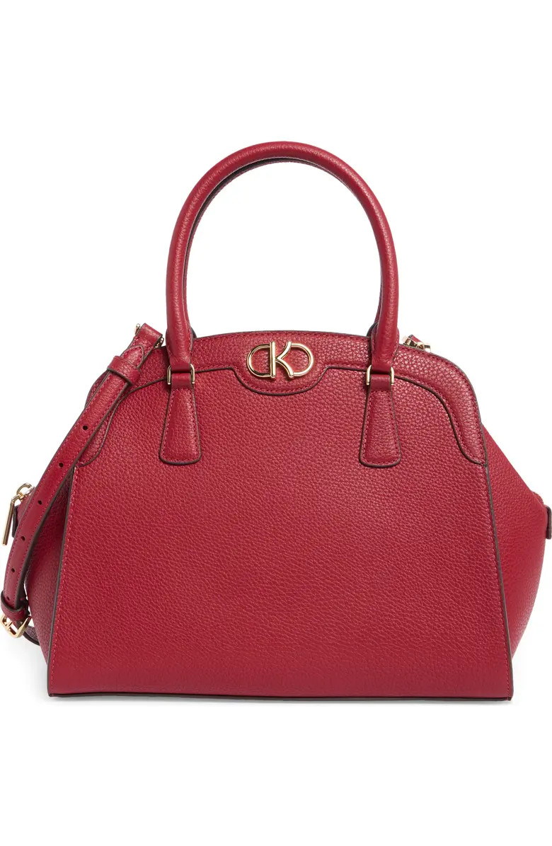 kyla pebble leather satchel bag | Nordstrom Rack